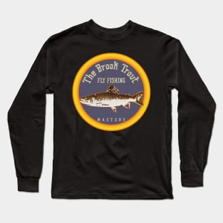 The Brook Trout fly fishing masters - emblem logo Long Sleeve T-Shirt